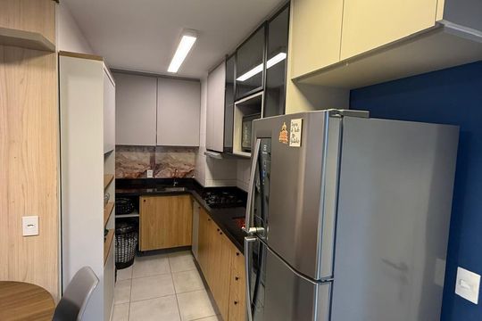 Cozinha de apartamento à venda com 2 quartos, 34m² em Jurubatuba, São Paulo