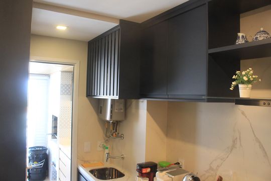 Área de Serviço de apartamento à venda com 3 quartos, 80m² em Osvaldo Cruz, São Caetano do Sul