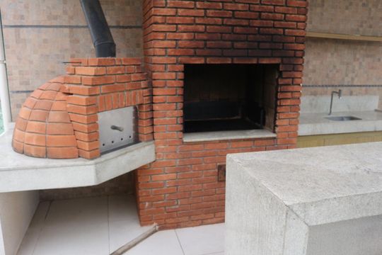 Área comum - Churrasqueira de apartamento à venda com 3 quartos, 80m² em Osvaldo Cruz, São Caetano do Sul