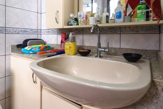 Banheiro do Quarto 1 suíte de apartamento à venda com 3 quartos, 73m² em Vila Rosalia, Guarulhos