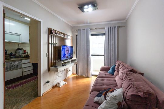 Sala de apartamento à venda com 3 quartos, 73m² em Vila Rosalia, Guarulhos