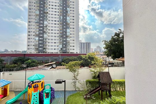 Vista da Suíte de apartamento à venda com 2 quartos, 60m² em Jardim Prudência, São Paulo