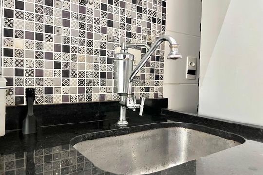 Cozinha de apartamento à venda com 2 quartos, 60m² em Jardim Prudência, São Paulo