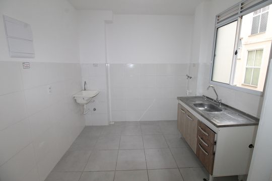 Cozinha de apartamento para alugar com 2 quartos, 43m² em Bom Retiro, São José dos Campos