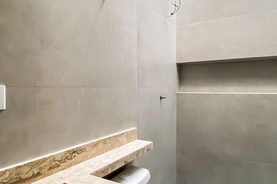 Banheiro da Suíte de casa à venda com 3 quartos, 140m² em Jardim Lisboa, São Paulo
