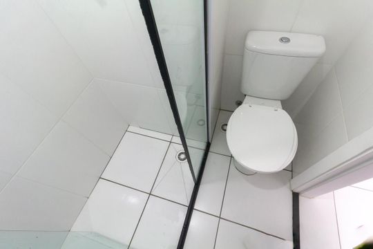 Banheiro de apartamento para alugar com 2 quartos, 39m² em Jardim Maringa, São Paulo