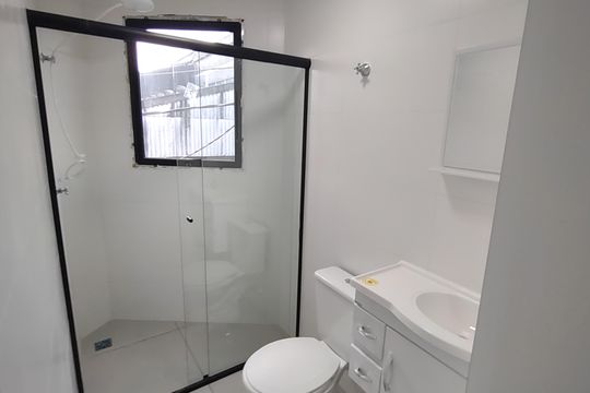 Banheiro de apartamento para alugar com 1 quarto, 34m² em São José, São Caetano do Sul
