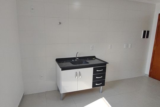 Cozinha de apartamento para alugar com 1 quarto, 33m² em São José, São Caetano do Sul