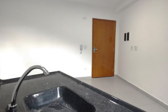 Cozinha de apartamento para alugar com 1 quarto, 32m² em São José, São Caetano do Sul