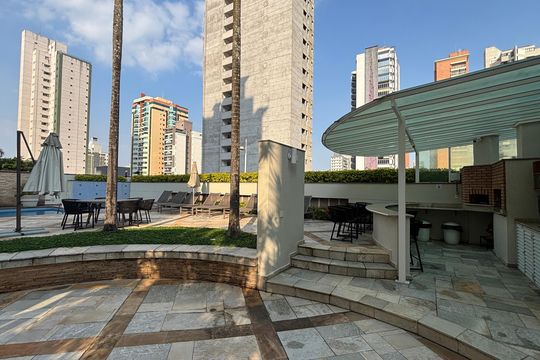 Área comum - Piscina de apartamento à venda com 1 quarto, 90m² em Jardim, Santo André