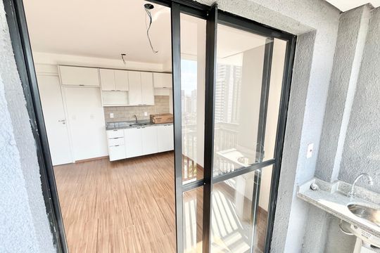 Varanda da Sala de kitnet/studio à venda com 1 quarto, 31m² em Parada Inglesa, São Paulo