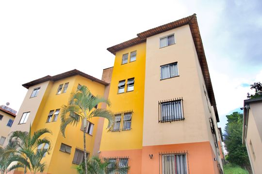 Fachada do Bloco de apartamento à venda com 2 quartos, 47m² em Vila Magnesita, Belo Horizonte