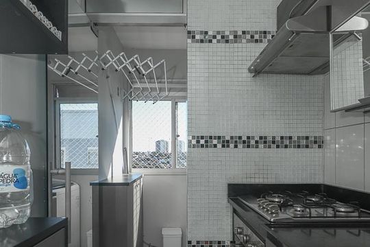 Cozinha de apartamento à venda com 3 quartos, 64m² em Passo das Pedras, Porto Alegre