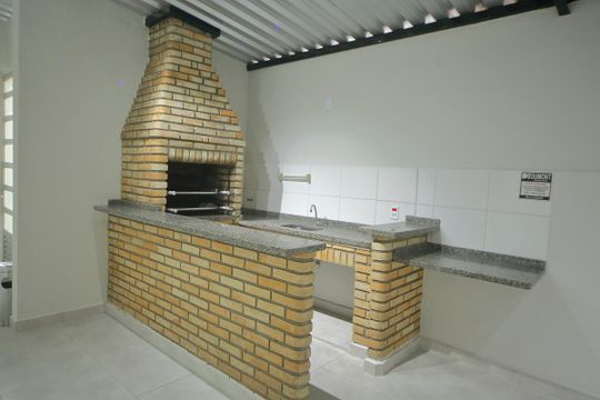 Área comum - Churrasqueira de apartamento à venda com 2 quartos, 68m² em Vila Lucia, São Bernardo do Campo
