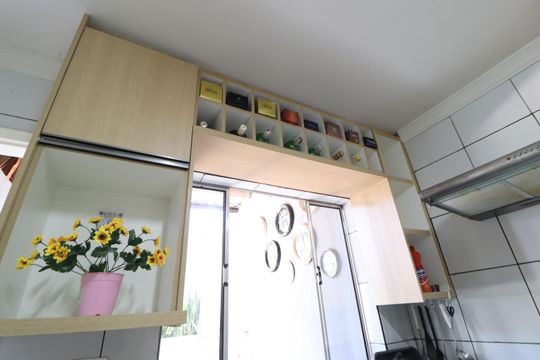 Cozinha de casa para alugar com 2 quartos, 100m² em Tubalina, Uberlândia
