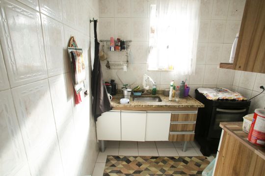Cozinha de apartamento à venda com 2 quartos, 44m² em Taquara, Rio de Janeiro