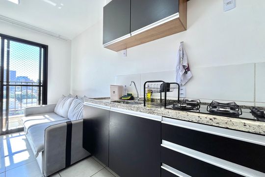 Cozinha de apartamento para alugar com 1 quarto, 26m² em Vila da Saúde, São Paulo
