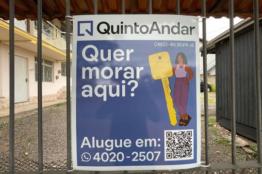 Placa Instalada em 23/04/2026 - Cod.COEY-54 de kitnet/studio para alugar com 1 quarto, 20m² em Vila Nova, Novo Hamburgo