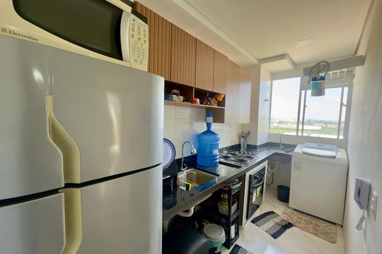 Cozinha de apartamento para alugar com 2 quartos, 44m² em Vila Nova Bonsucesso, Guarulhos