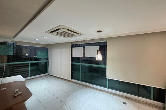 Varanda da sala de apartamento à venda com 3 quartos, 95m² em Botafogo, Rio de Janeiro