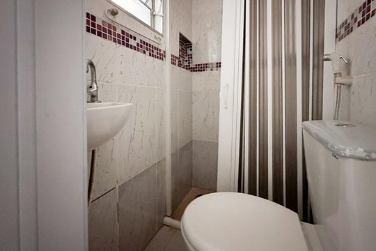 Banheiro Social de kitnet/studio para alugar com 2 quartos, 45m² em Jardim Maria Cecilia, São Bernardo do Campo