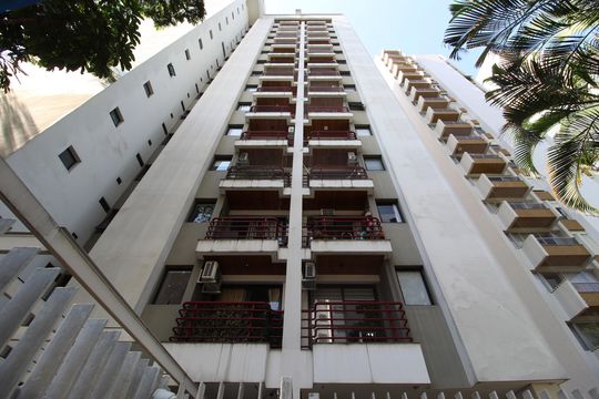 Fachada do Prédio de apartamento à venda com 1 quarto, 35m² em Moema, São Paulo