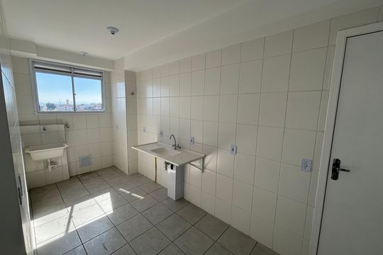 Cozinha de apartamento para alugar com 2 quartos, 49m² em Jardim Lourdes, Ferraz de Vasconcelos