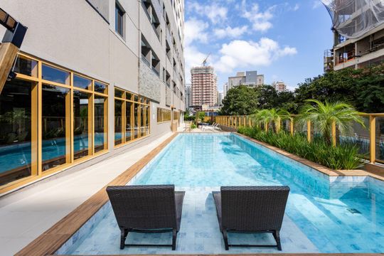 Área comum - Piscina de apartamento à venda com 1 quarto, 29m² em Água Branca, São Paulo