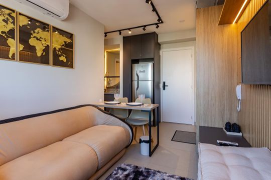 Sala de apartamento à venda com 1 quarto, 29m² em Água Branca, São Paulo