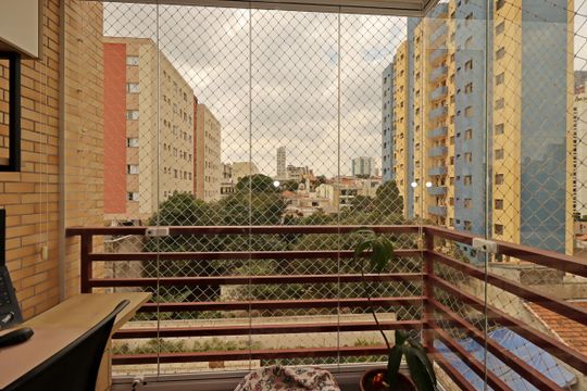 Varanda da Sala de apartamento à venda com 2 quartos, 60m² em Parque das Nações, Santo André