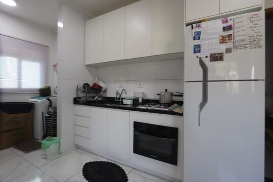 Cozinha de apartamento à venda com 2 quartos, 39m² em Chácara Belenzinho, São Paulo