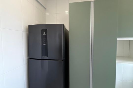 Cozinha e Área de Serviço de apartamento à venda com 2 quartos, 60m² em Paulicéia, São Bernardo do Campo