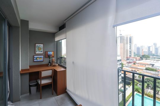Varanda de kitnet/studio para alugar com 1 quarto, 37m² em Ipiranga, São Paulo