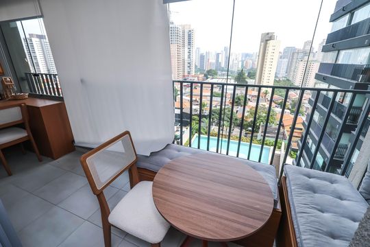 Varanda de kitnet/studio para alugar com 1 quarto, 37m² em Ipiranga, São Paulo