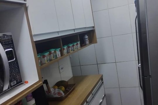 Cozinha de apartamento à venda com 2 quartos, 45m² em Caxambu, Jundiaí