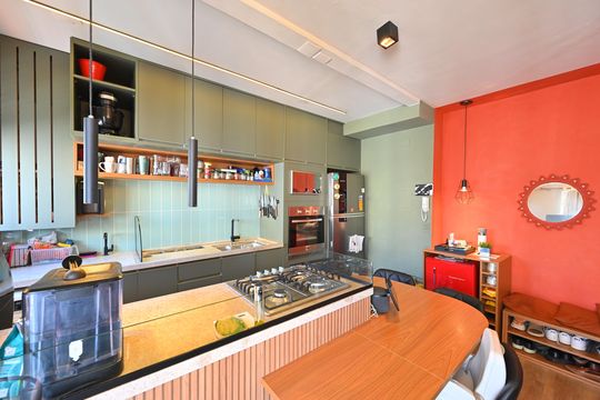 Cozinha de apartamento à venda com 2 quartos, 60m² em Vila Monte Alegre, São Paulo