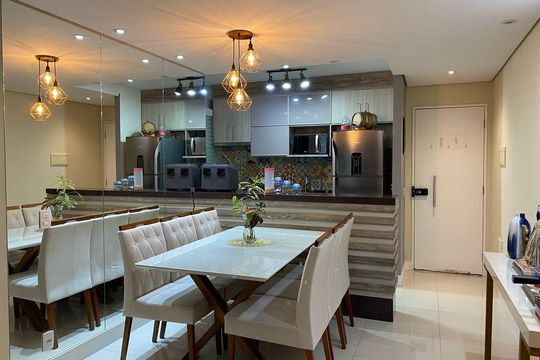 Cozinha de apartamento à venda com 3 quartos, 60m² em Planalto, São Bernardo do Campo