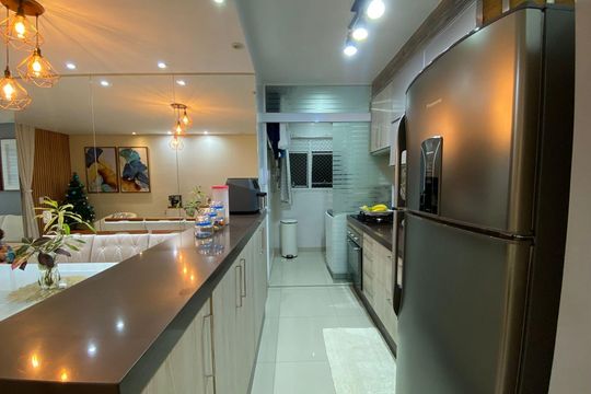 Cozinha de apartamento à venda com 3 quartos, 60m² em Planalto, São Bernardo do Campo