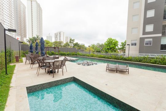 Área comum - Piscina de apartamento para alugar com 3 quartos, 52m² em Socorro, São Paulo