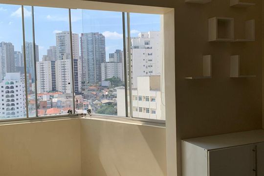 Varanda de apartamento à venda com 2 quartos, 44m² em Vila Gumercindo, São Paulo