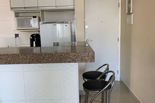 Cozinha de apartamento à venda com 2 quartos, 44m² em Vila Gumercindo, São Paulo