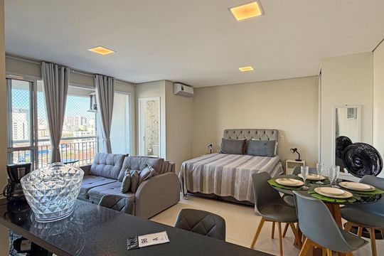 Kitnet/Studio para alugar com 1 quarto, 49m² em Vila Matias, Santos