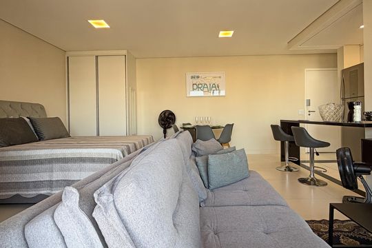 Studio de kitnet/studio para alugar com 1 quarto, 49m² em Vila Matias, Santos