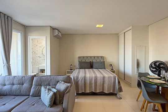 Studio de kitnet/studio para alugar com 1 quarto, 49m² em Vila Matias, Santos