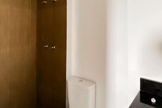 Banheiro da Suíte de apartamento para alugar com 1 quarto, 90m² em Chácara Tatuapé, São Paulo