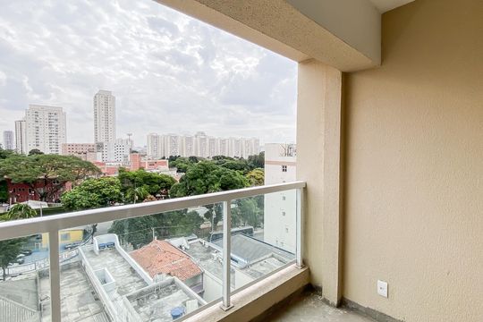 Varanda de apartamento à venda com 1 quarto, 47m² em Chácara Tatuapé, São Paulo