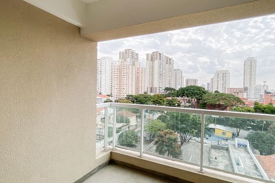Varanda de apartamento à venda com 1 quarto, 47m² em Chácara Tatuapé, São Paulo