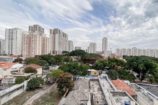 Varanda de apartamento à venda com 1 quarto, 47m² em Chácara Tatuapé, São Paulo