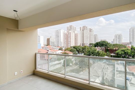 Varanda de apartamento à venda com 1 quarto, 47m² em Chácara Tatuapé, São Paulo