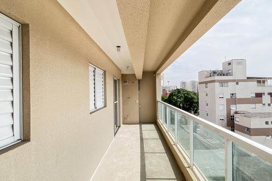 Varanda de apartamento à venda com 1 quarto, 46m² em Chácara Tatuapé, São Paulo